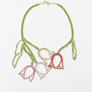Zara tulip necklace special edition NWT 4736/091